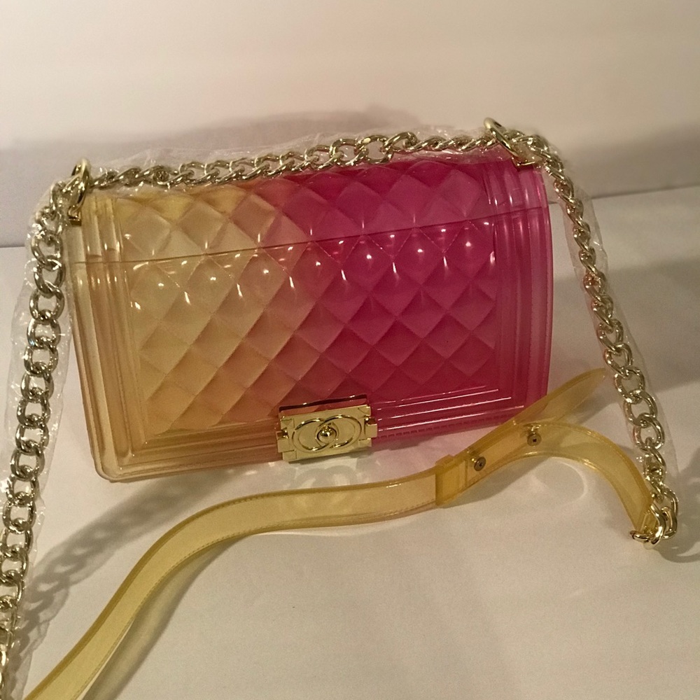 PVC Bag Lady Chain Transparent Candy Color - Picture 4 of 7